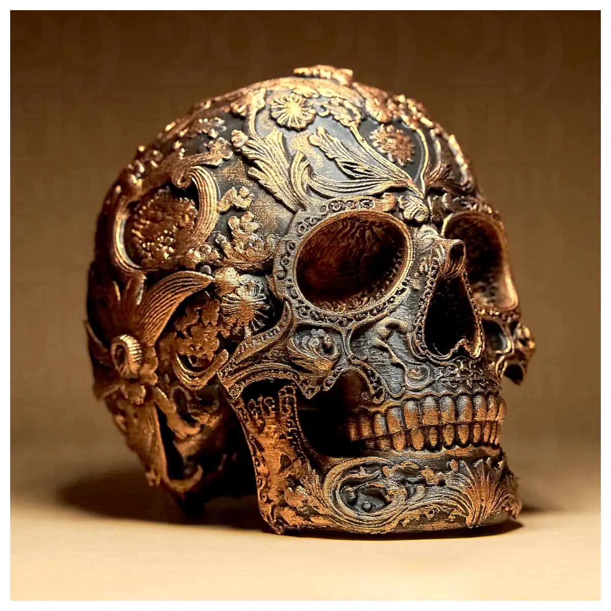 Decorative Skull Skeleton Decoration Tomb Decoration Halloween Party Skull Graveyard Decoration Festive Skull Floral Wreath