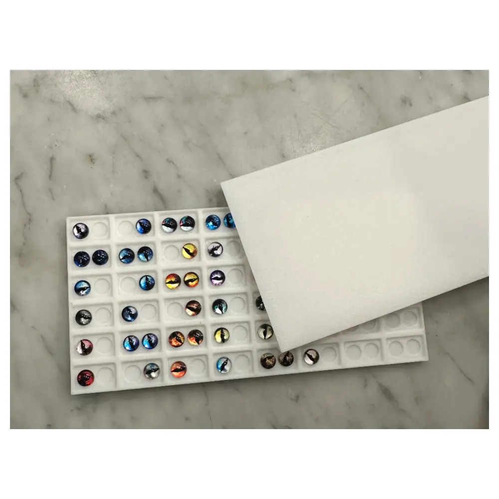 6mm Glass Resin Eyeliner Applicator Eyeliner Stickers Eyeliner Brush Eyeshadow Applicator False Eye Accessories
