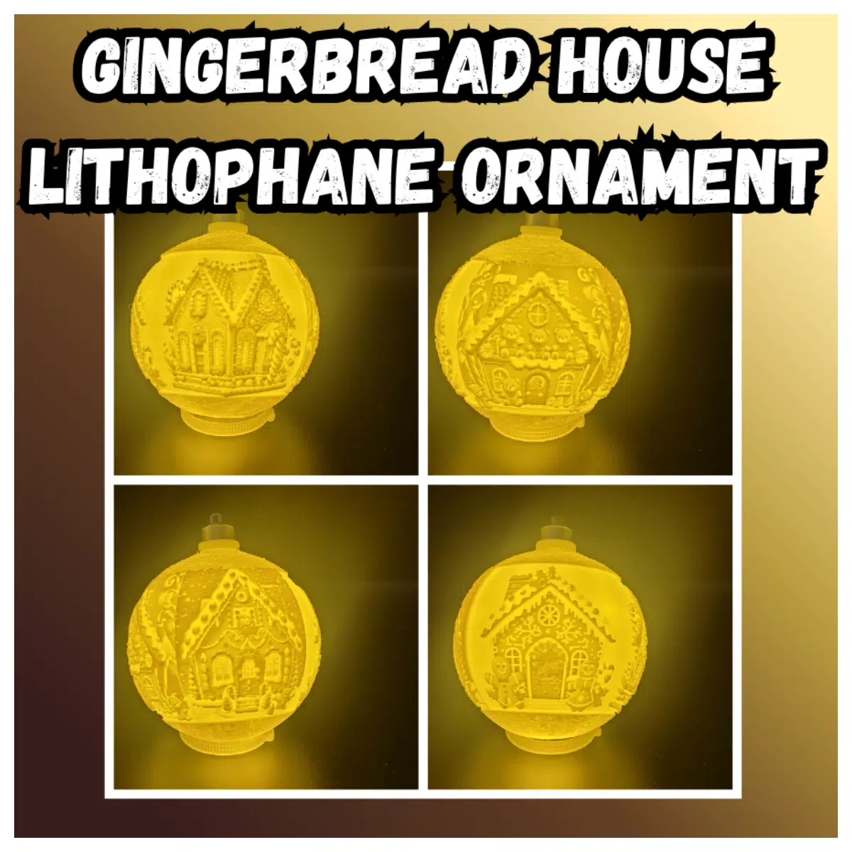 Gingerbread House Translucent Relief Christmas Ornament Christmas Tree Decoration Festive Ornament Gingerbread House Accessories