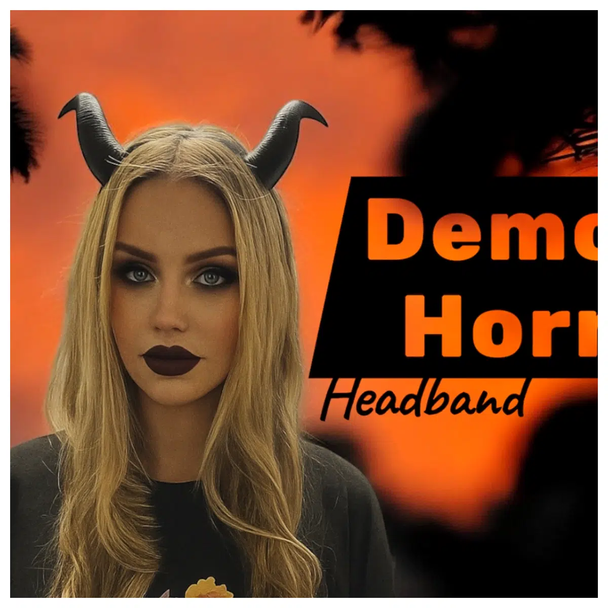 Halloween Demon Horn Headband Kids Cosplay Roleplay Party Decoration Accessory Festive Headwear Spooky Headpiece