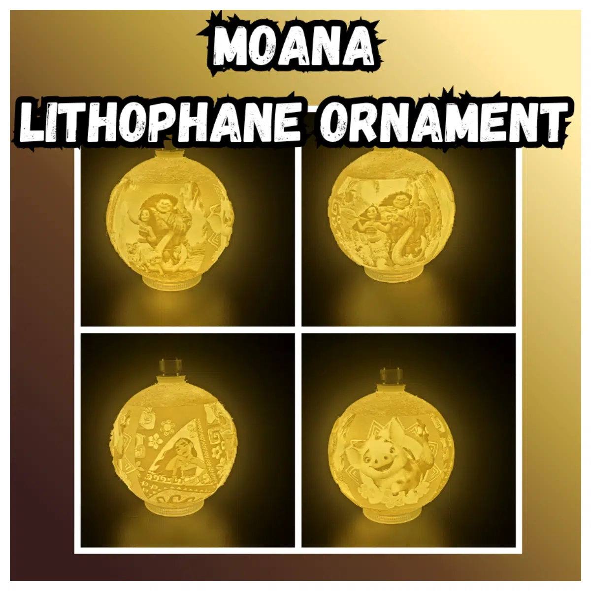 Translucent Relief Christmas Ornament Glowing Christmas Gift Christmas Tree Decoration Smart IoT Ornament