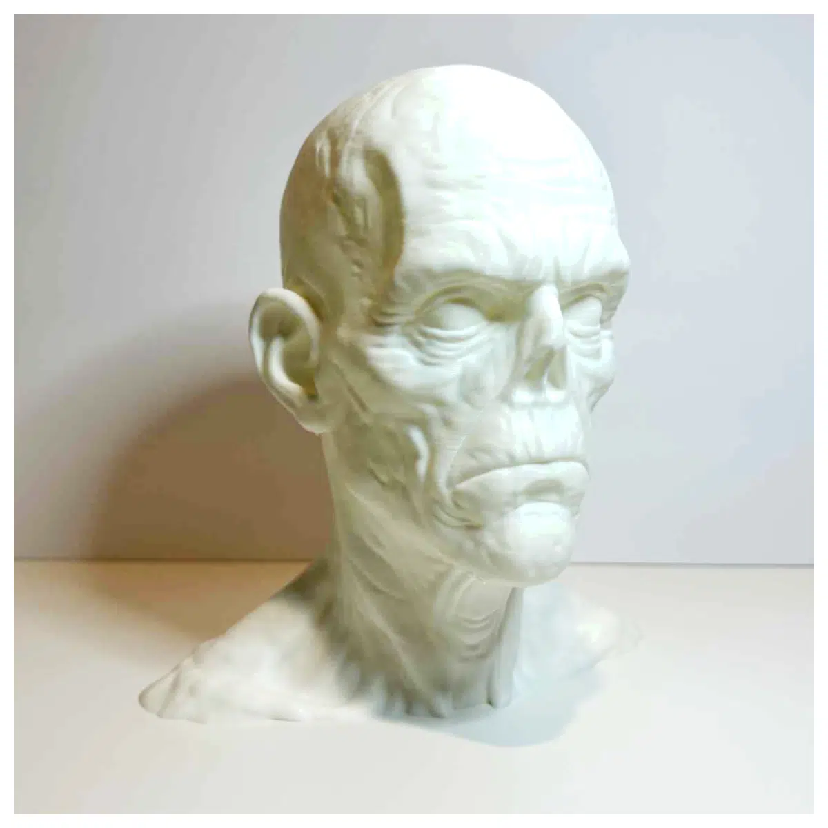 Zombie Head Decoration Horror Cosplay Costume Halloween Zombie Headpiece Party Decoration Event Accessory Great for Adults Kids