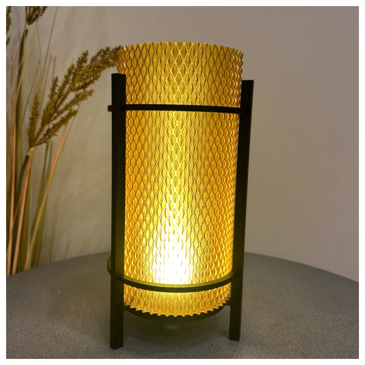 Cylindrical Desk Modern Minimalist Floor Bedroom Living Room Decor Lighting Smart Control