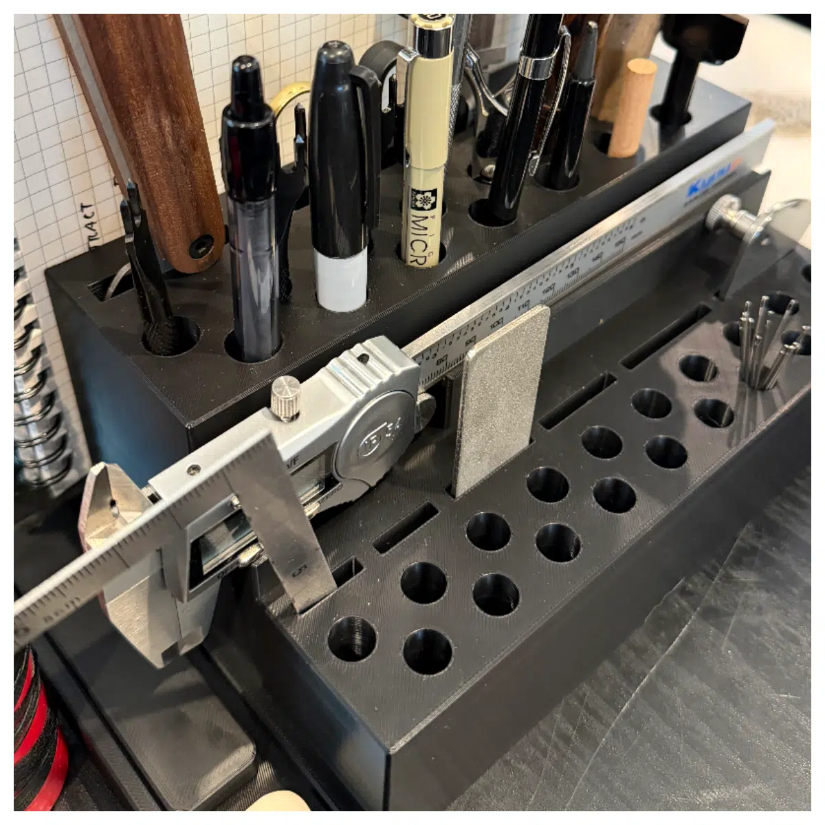 Desktop Organizer Cutting Mat Caliper Tool Set Multi Purpose Mat Parts Fixing Desktop Storage