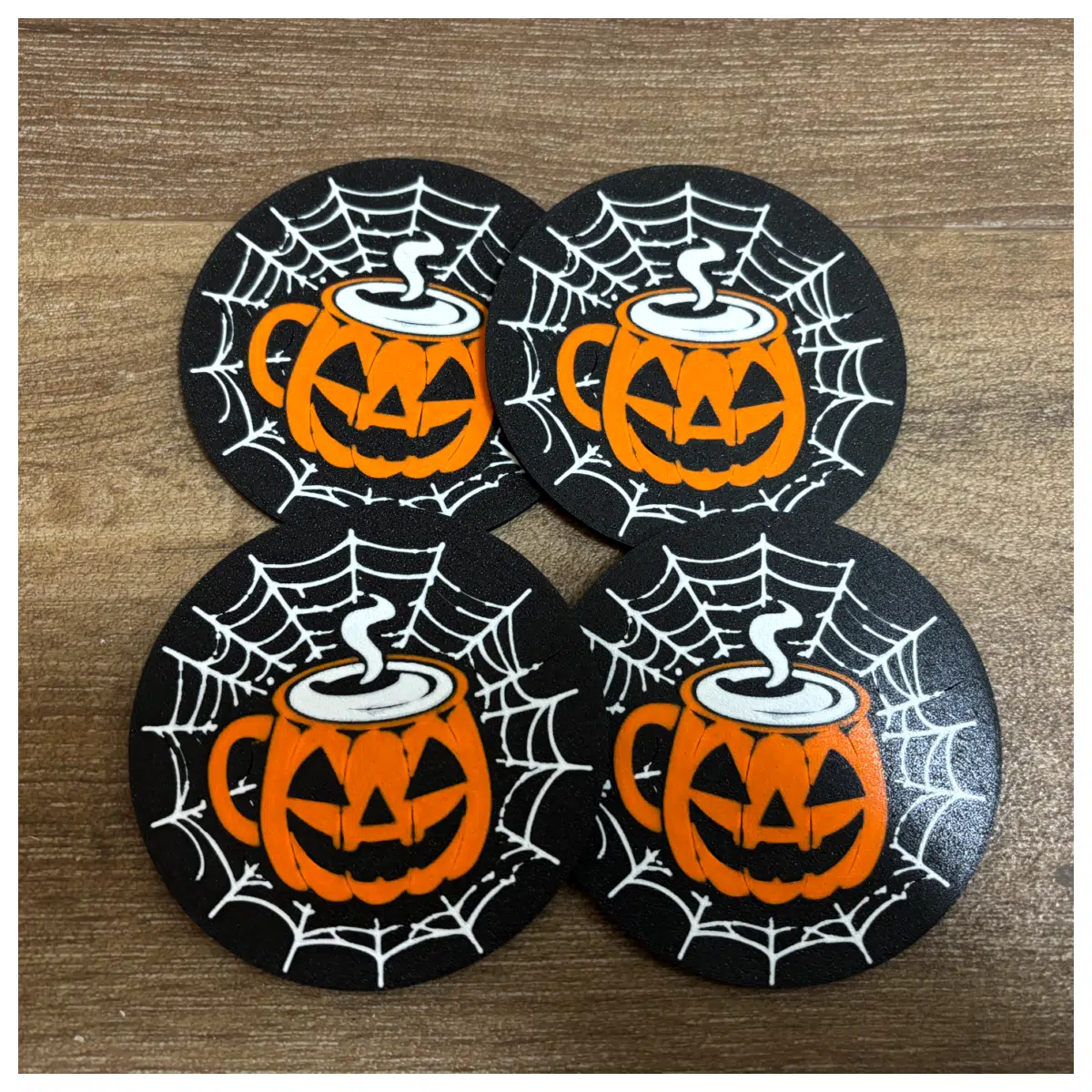 Halloween Coasters Festive Decorations Party Supplies Creative Gifts Tabletop Decor for Family Gatherings