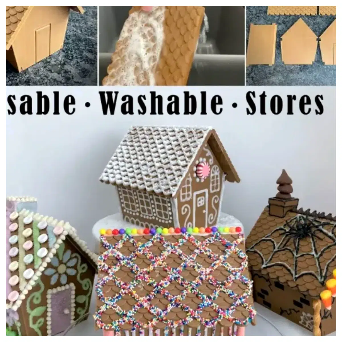 Gingerbread House Sweet House Christmas Decoration Festive Gift Gingerbread Model Christmas Toy Gingerbread Decor