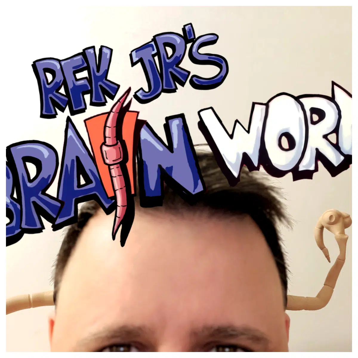 RFK Jr Brainworm Headband Design Open Mind Creative Accessory Headwear Trendy Personalized Brainwave Accessory