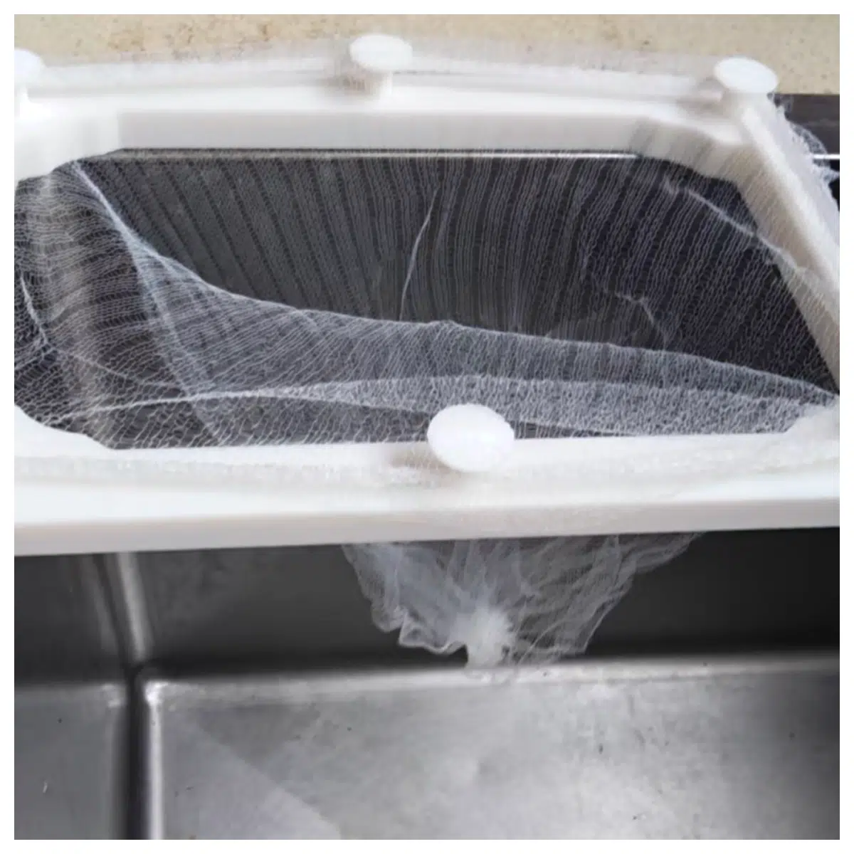 Square Kitchen Food Waste Disposer Holder Filter Support Grate Accessory Kitchen Waste Net Support