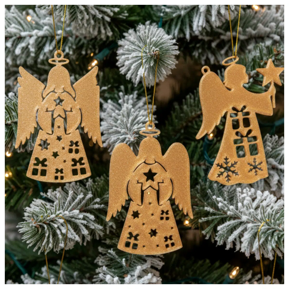 Christmas Angel Series Decorations Festive Ornaments Christmas Theme Decor Holiday Gift Accessories Christmas Decoration Parts
