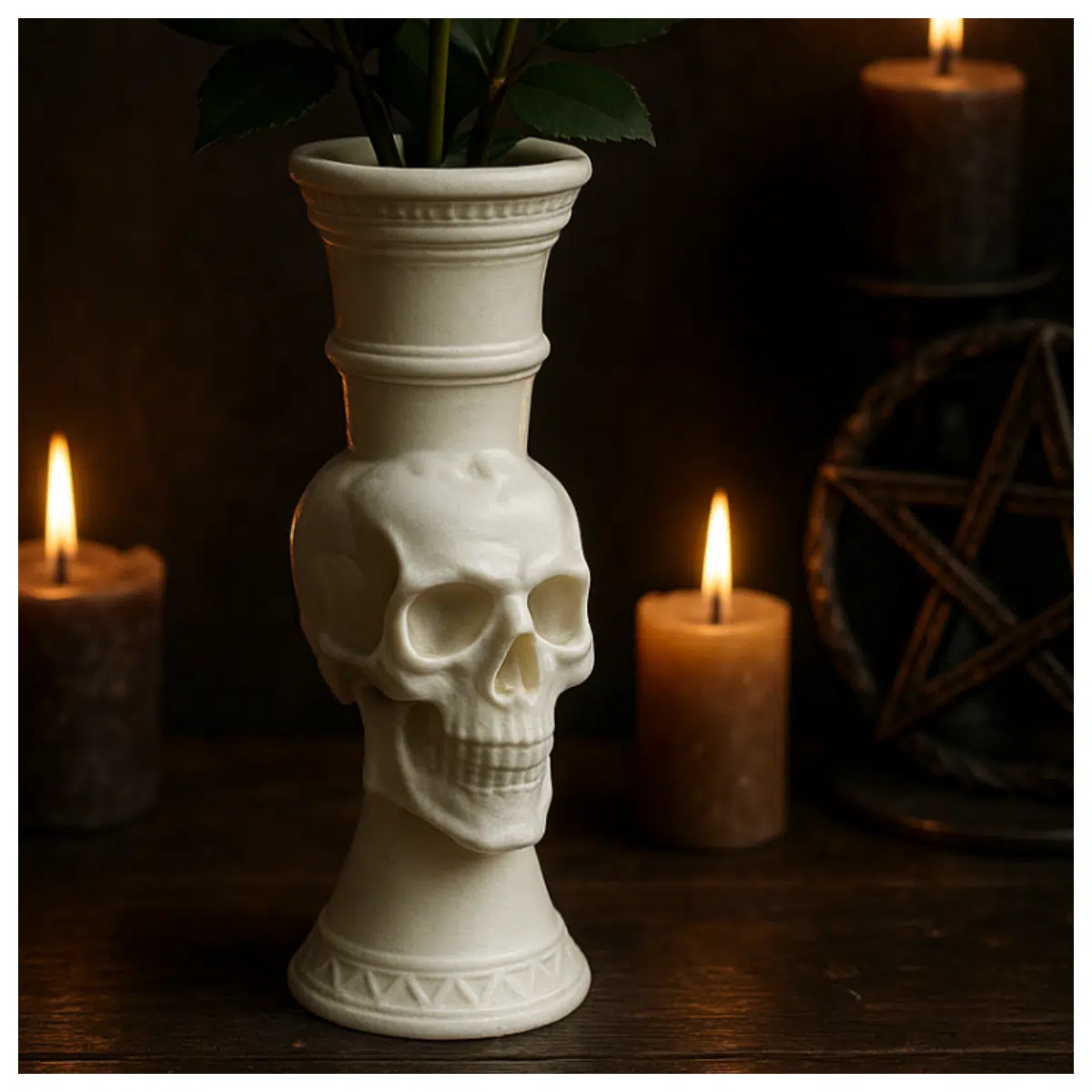 Skeleton Vases Decorative Skulls Home Decor Horror Decor Spooky Figurine Art Skull Decoration
