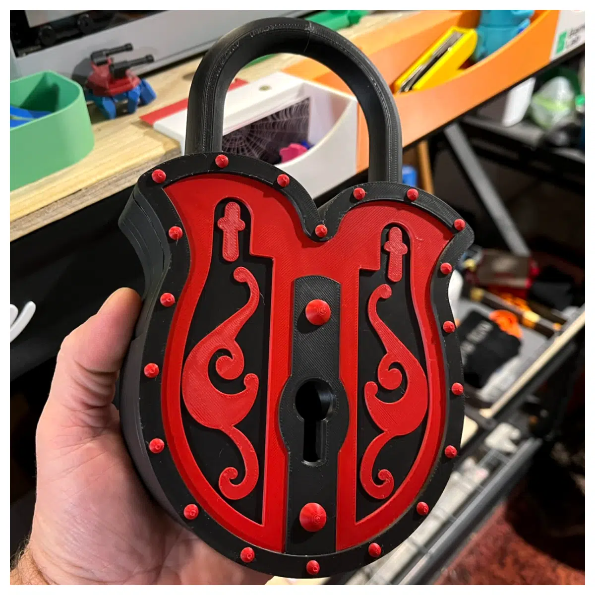 Medieval Demon Locks Wall Decor Mysterious Collection Home Decor Demon Art Lock Accessories