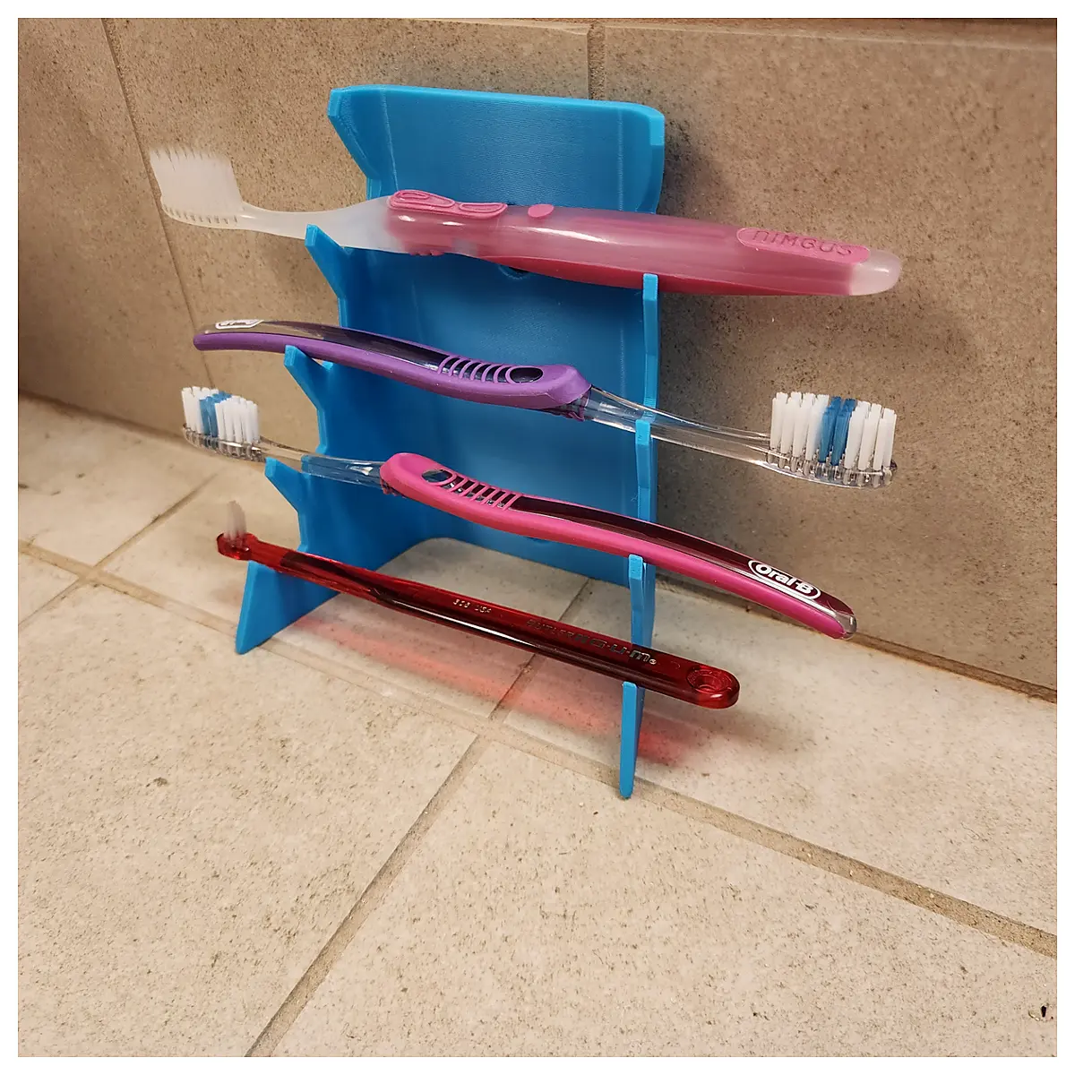 Toothbrush Holder Stand Wall Mounted Brushes Organizer Bathroom Shelf Toothbrush Rack Multi Purpose