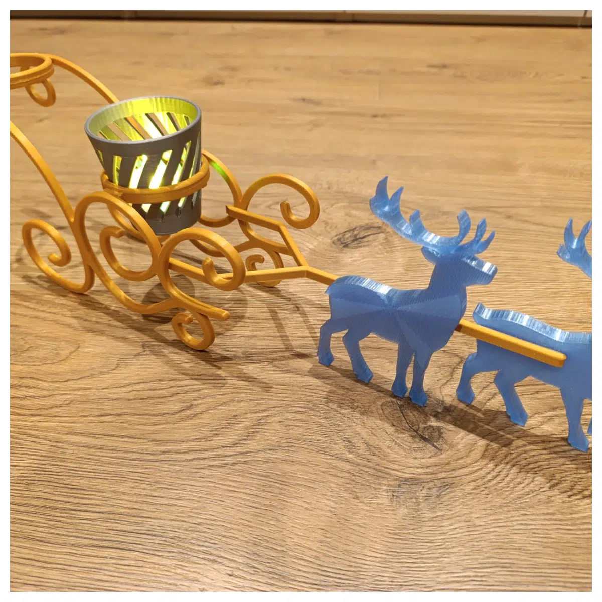 Christmas Snow Candles Festive Decor Holiday Gift Sleigh Theme Candle Accessories Christmas Decoration