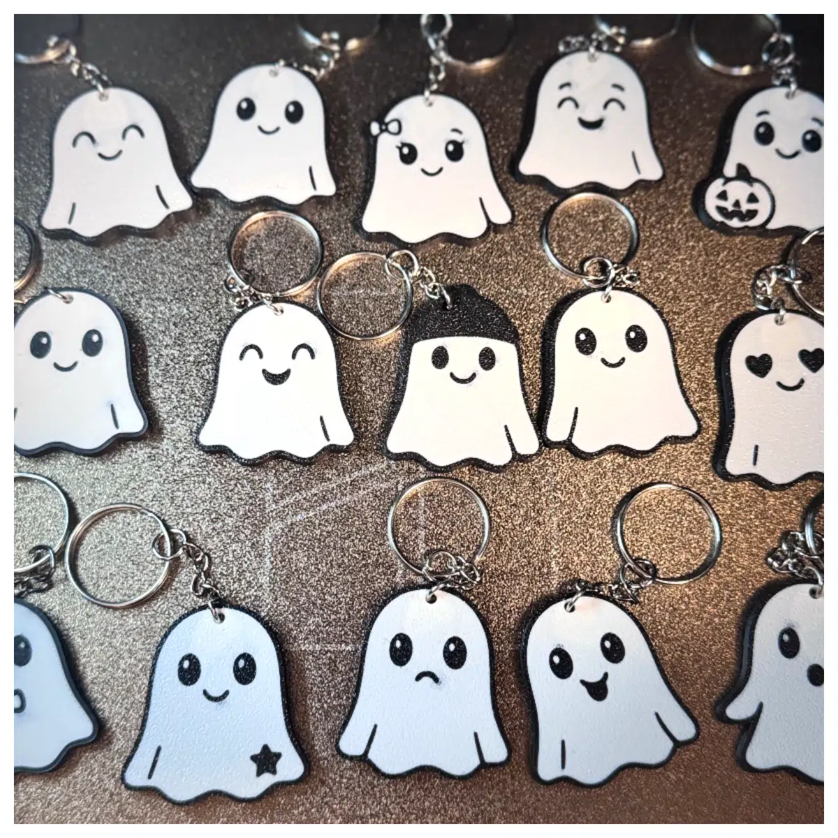 Halloween Ghost Keychain Decor Festival Gift Ghost Toy Creative Ornament 15pcs