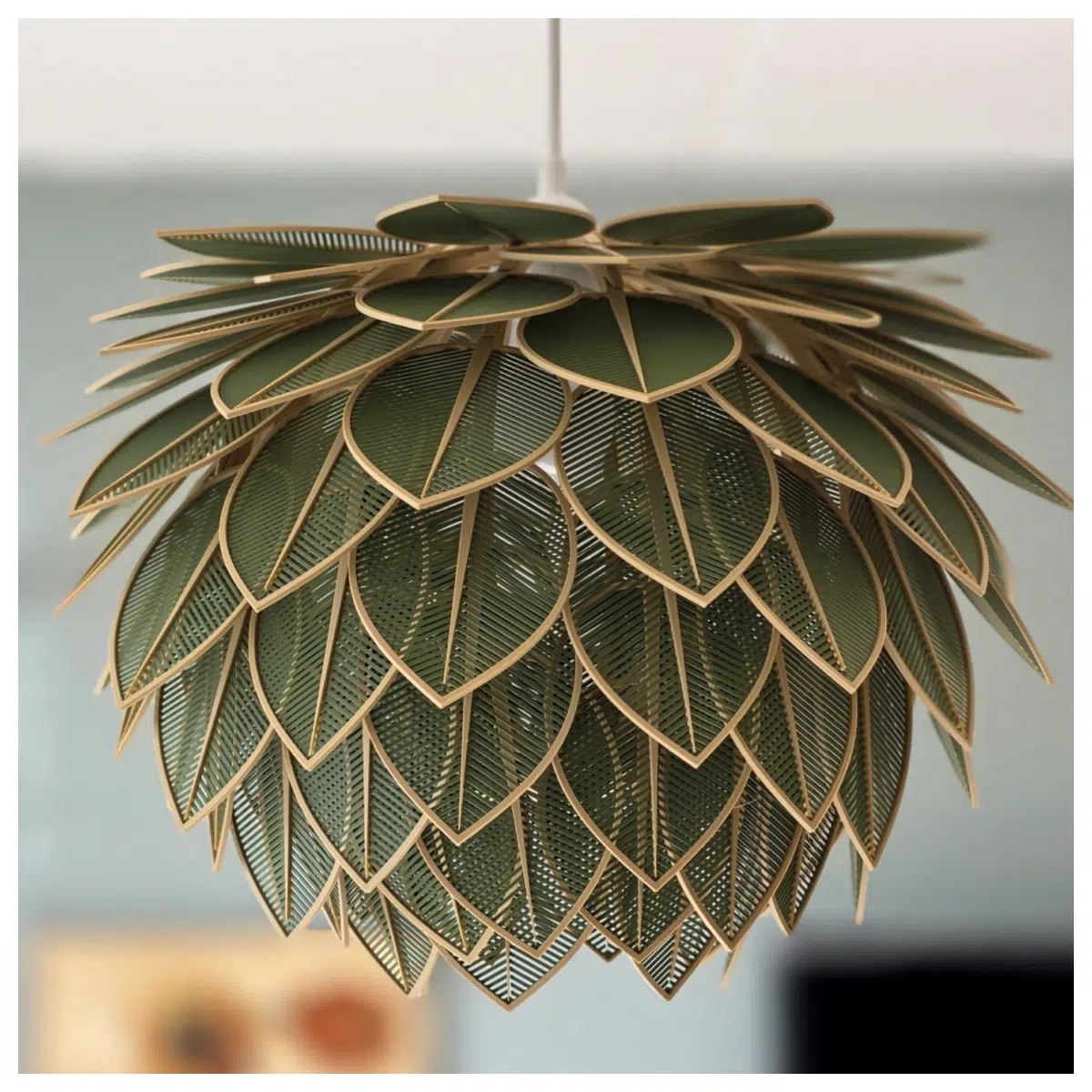 Dense Leaf Chandelier Indoor Decor Lighting Living Room Bedroom Plant Fixture Leaf Decor