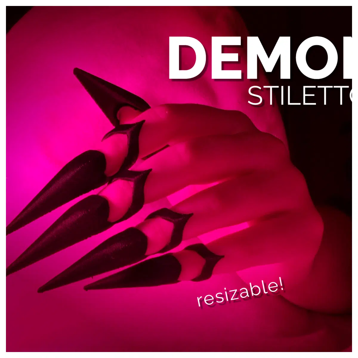 Demon Pointed Nails Halloween Costume Props Spiky Claws Gloves Party Decoration Festival Outfit Accessories