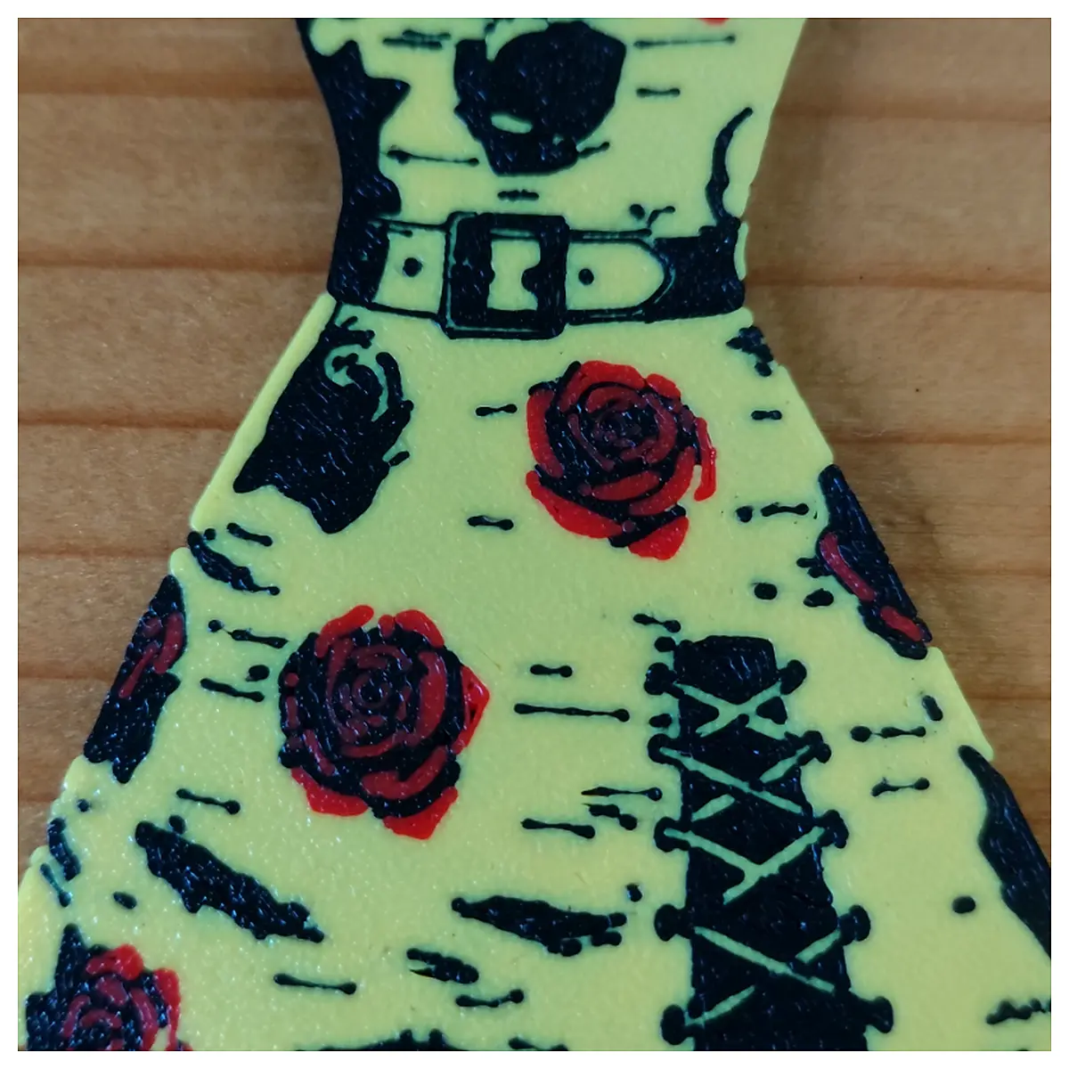 Rock Rose Dress Keychain Music Theme Decoration Gift Keyring Accessory
