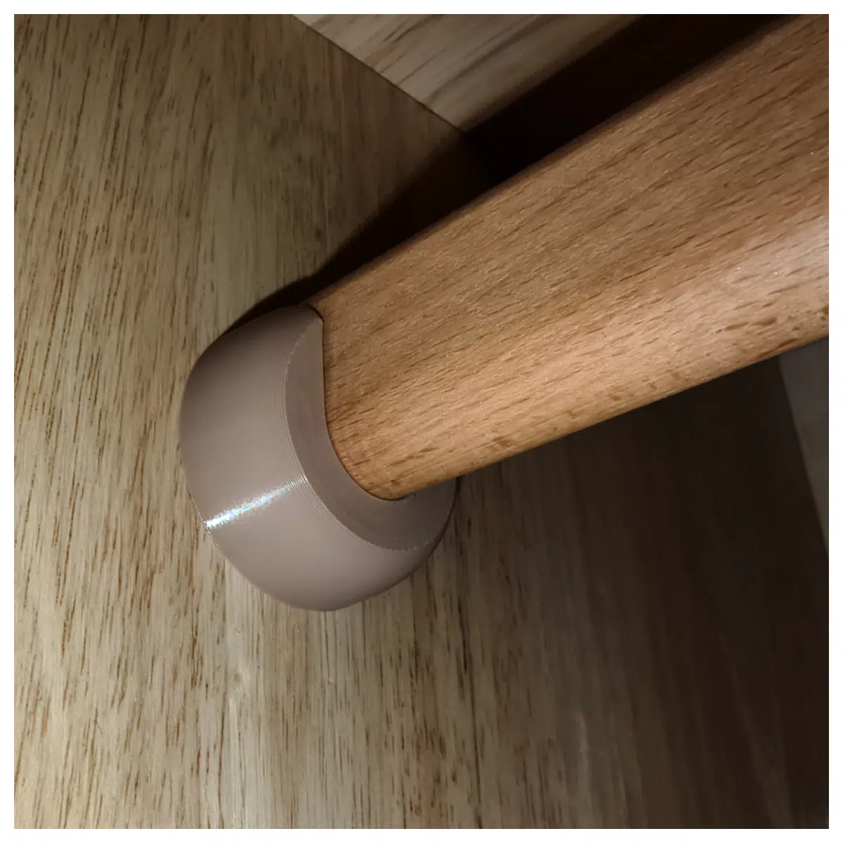 Solid Wood Clothes Rail Flange Base Clothes Hook Accessories Wall Mount Fix Installation