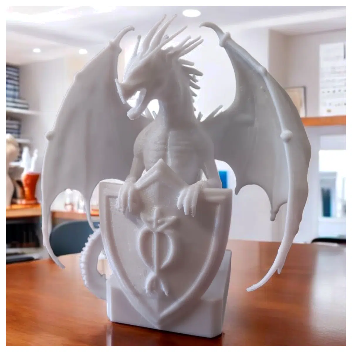 Dragon Statue Figurine Decor Art Sculpture Dragon Protector Repair Parts