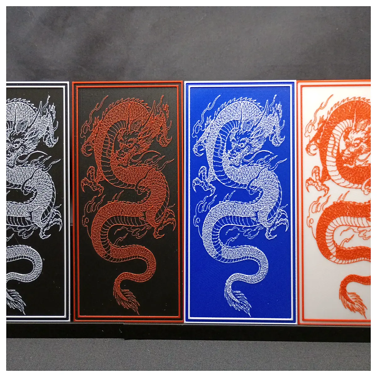 Dragon Bookmark Gradient Bookmark Student Bookmark Creative Bookmark Hand Painted Bookmark Paper Bookmark Dragon Bookmark