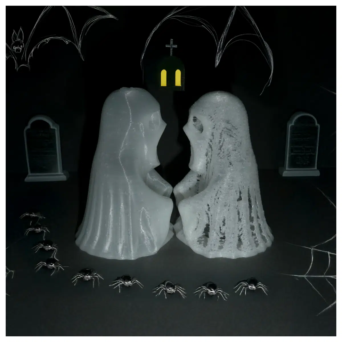 Halloween Horror Print Ghost Screamer Paper Decorations Festival Supplies