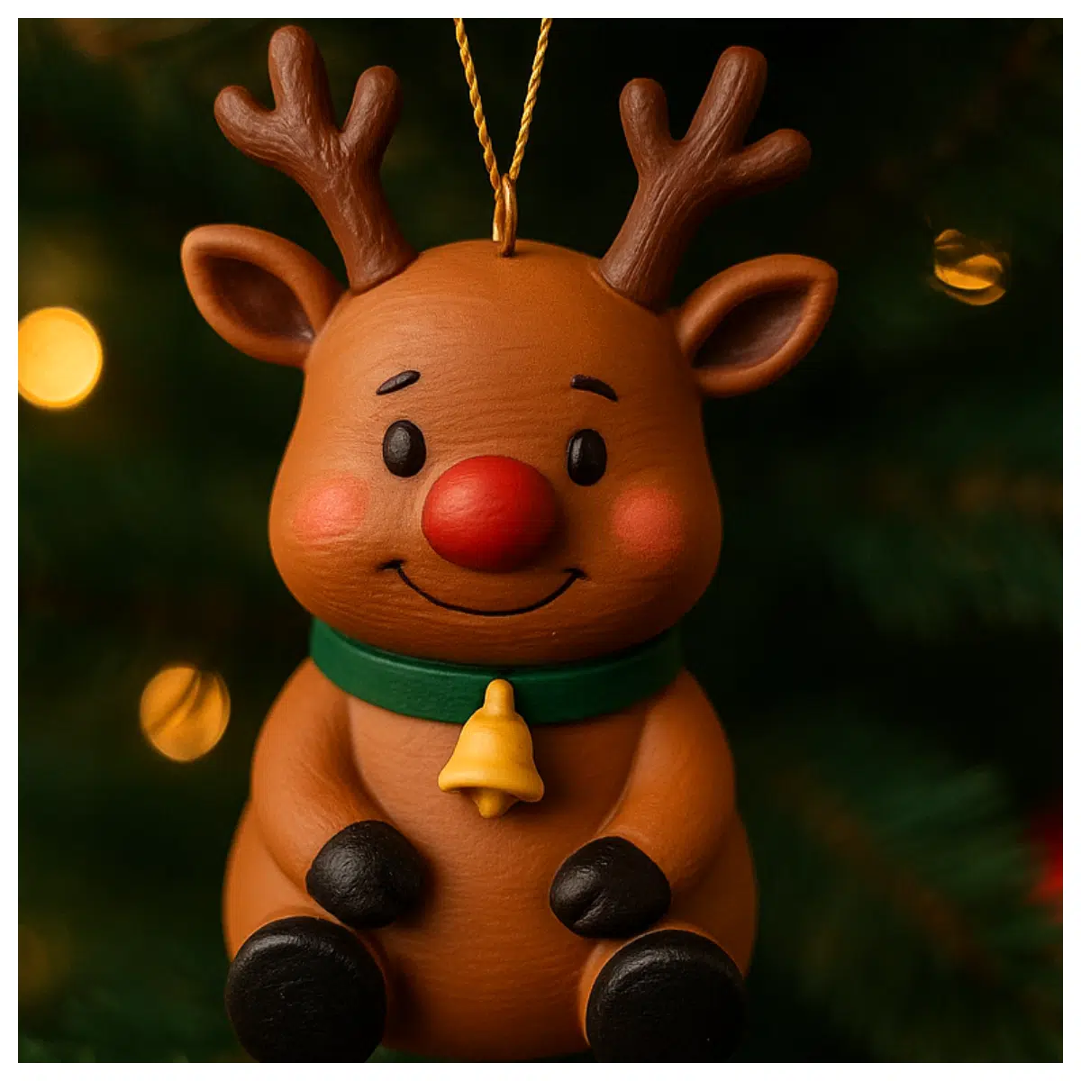 Adorable Christmas Deer Ornament Hanging Decoration Festive Decor Christmas Gift Christmas Tree Accessories Cozy Home Decor
