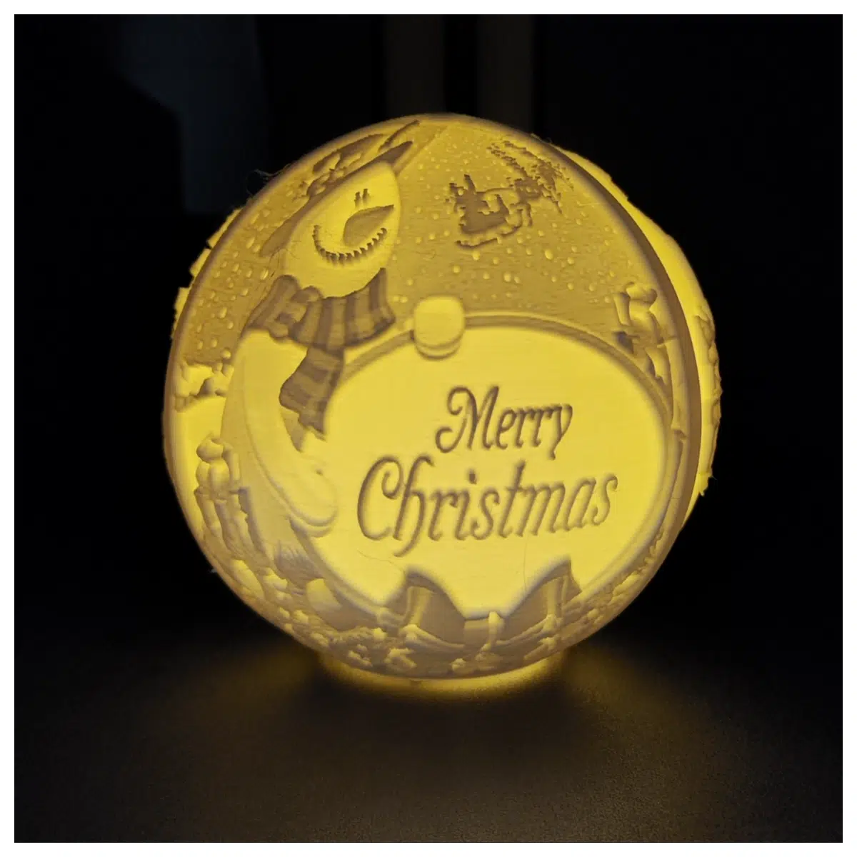 Christmas Ornament Floating Relief Sphere Festive Christmas Lights Indoor Decoration Christmas Gift No 2