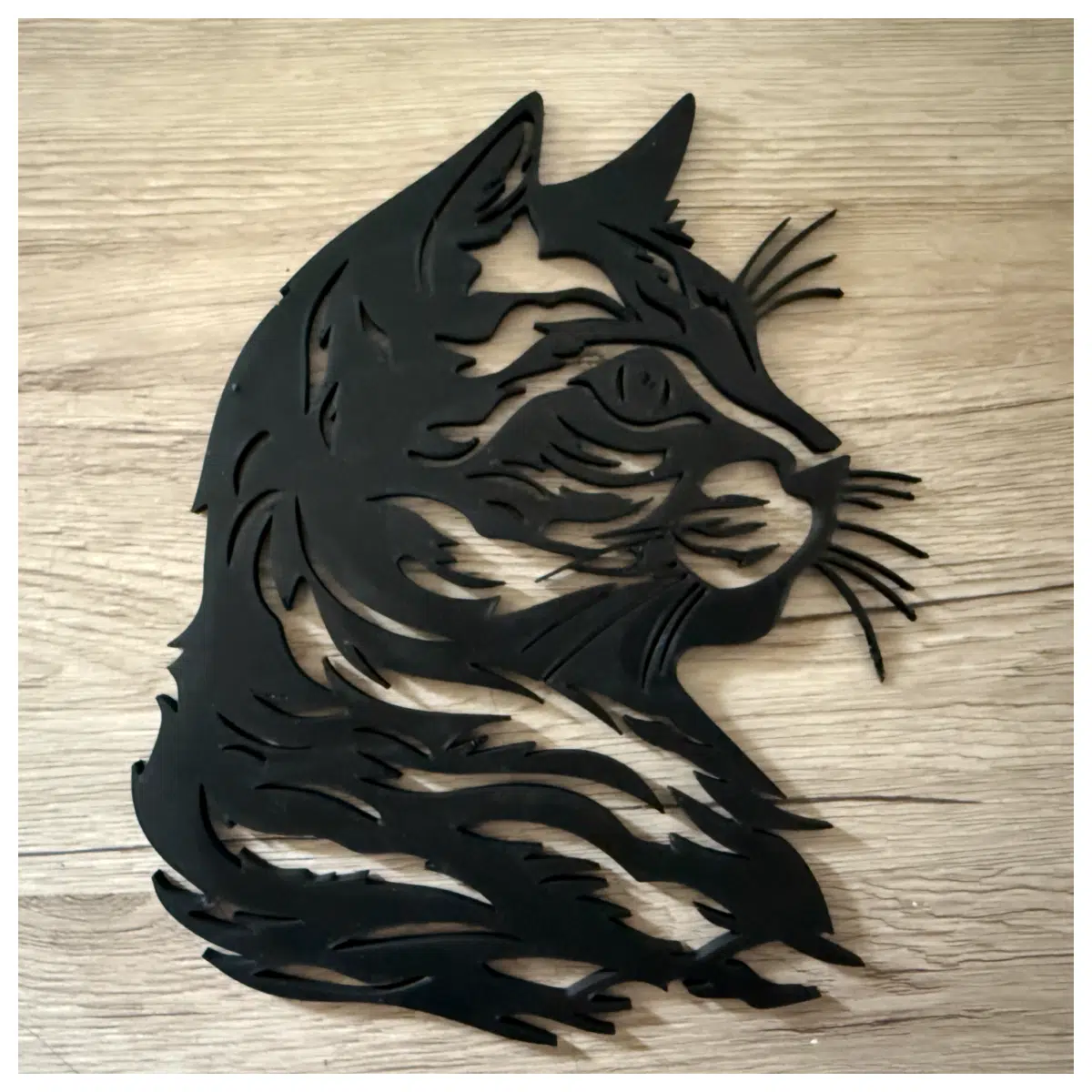 Cat Face Wall Decor Simulation Realistic Wall Decoration IoT Creative Art Ornament Display