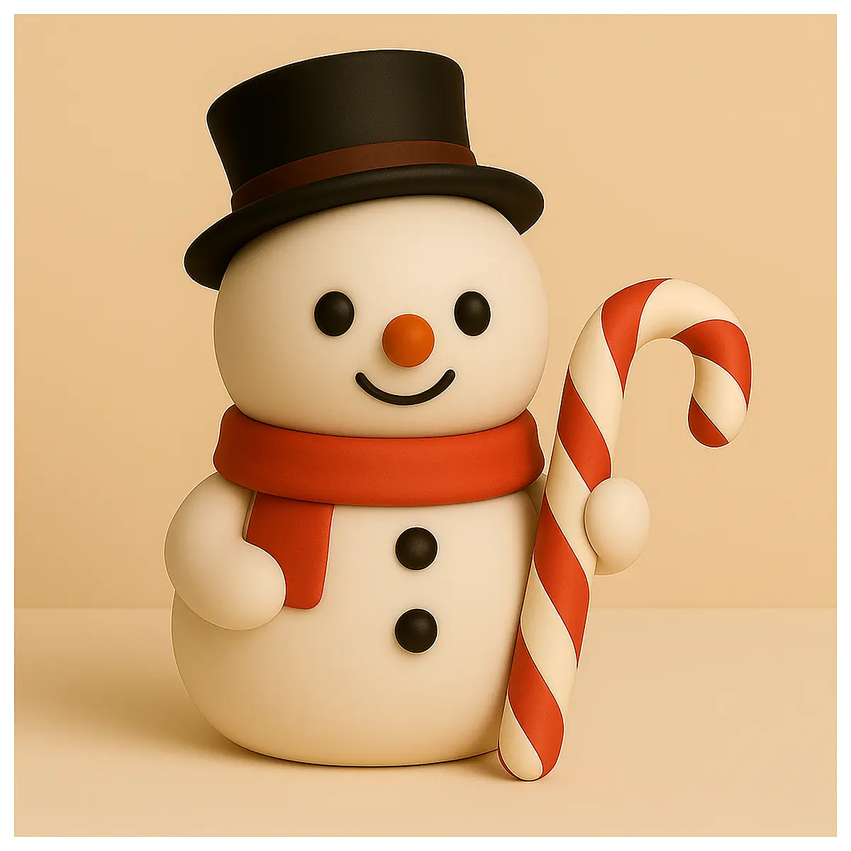 Snowman Candy Stick Holder Candy Cane Gift Kids Toy Festive Decoration Creative Present
