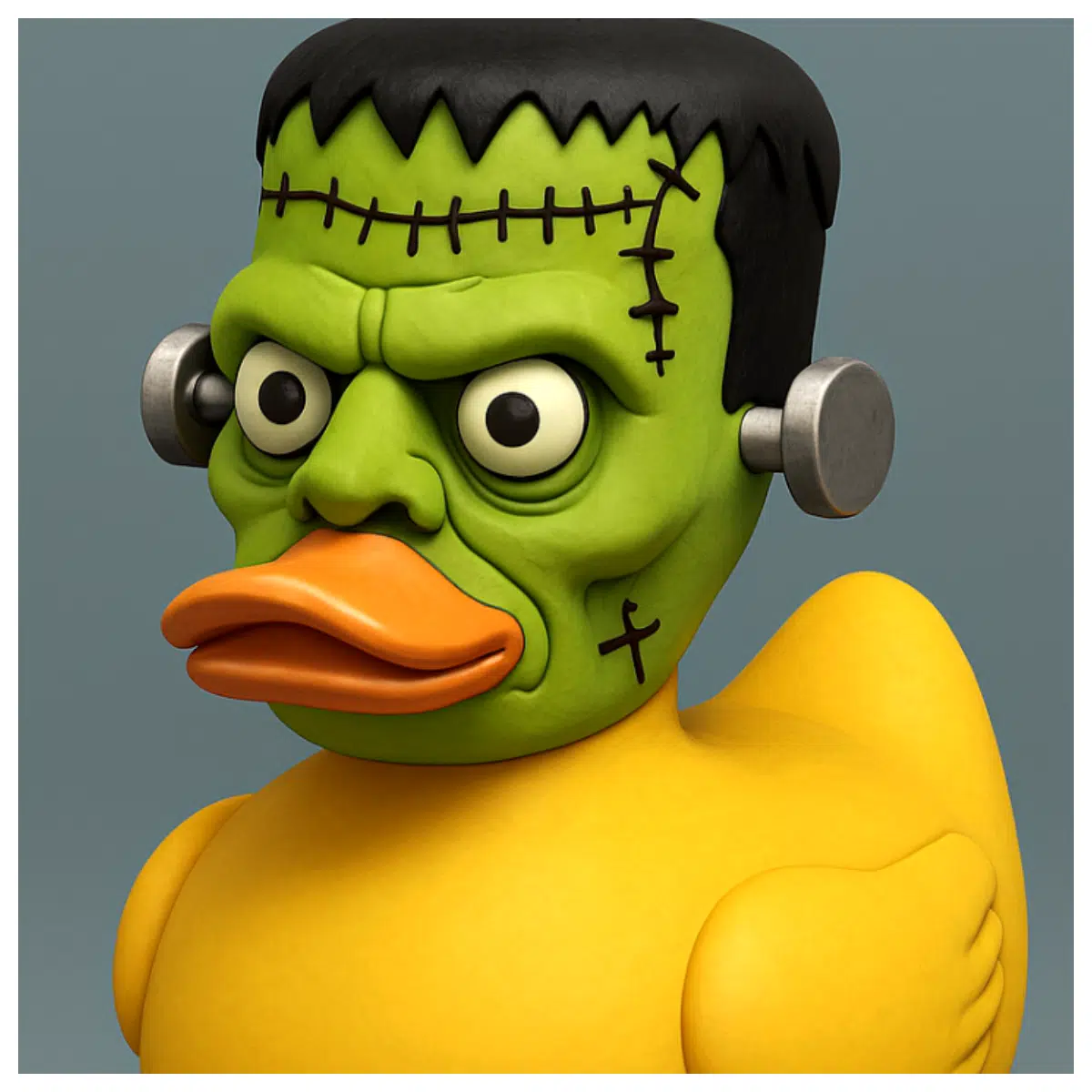 Frankenstein Rubber Duck Toy Classic Kids Plush Creative Learning Fun Birthday Gift Duck Accessories