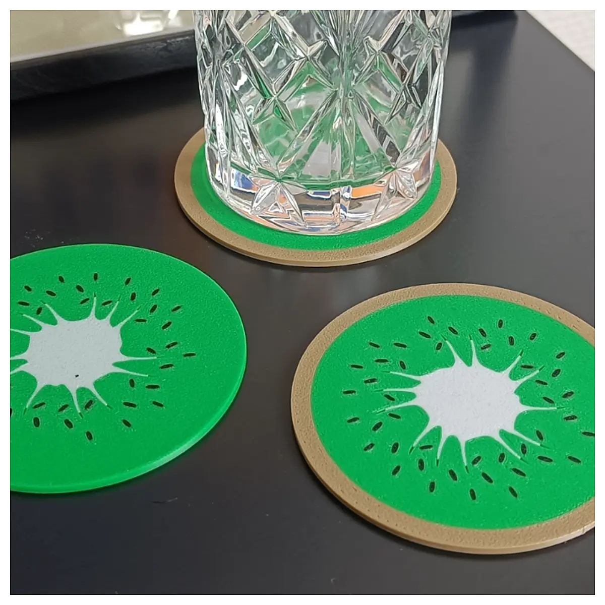 Tropical Fruit Coasters Fruit Collection Kitchen Mats Rubber Coasters Table Protection Coasters Wholesale