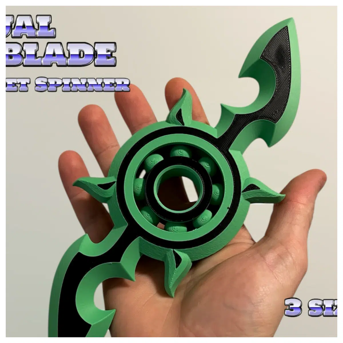 fidget spinner double blade anti stress toy metal spinning top for anxiety relief and