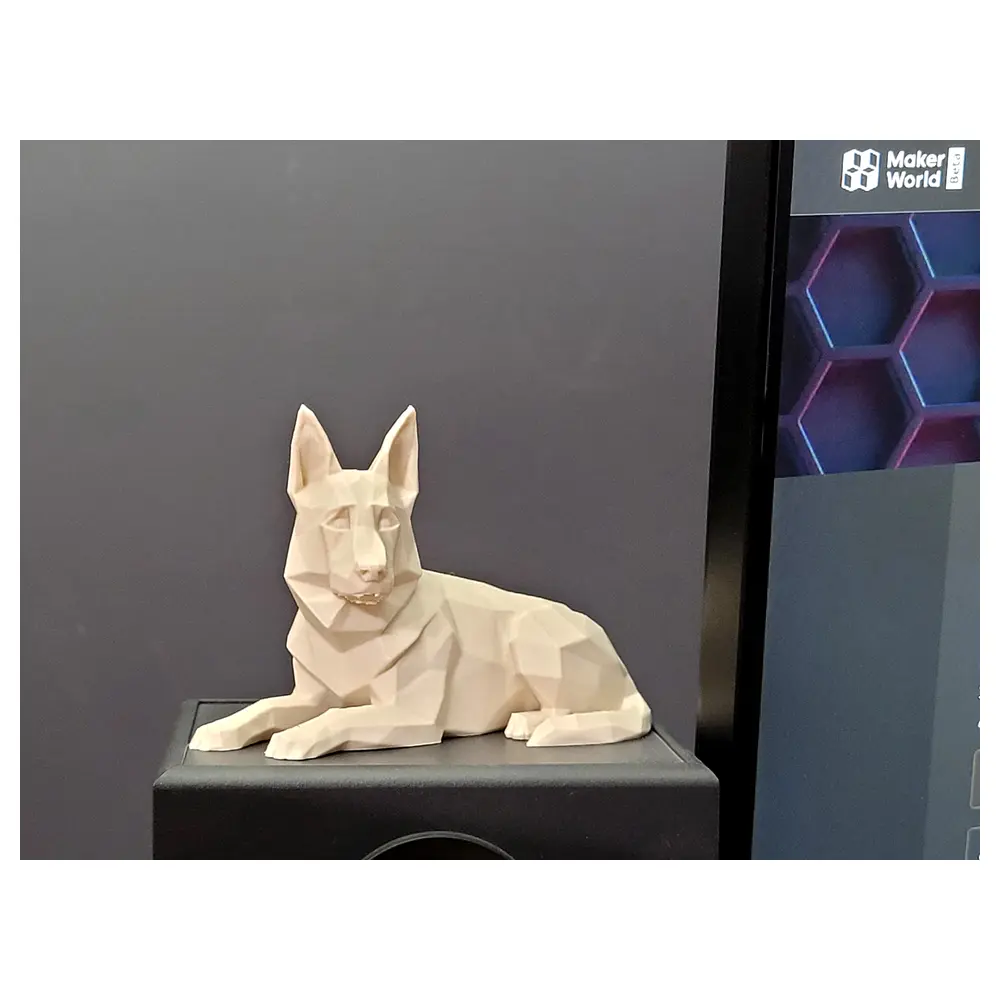 German Shepherd Sculpture Low Poly Model Dog Decoration Pet Figurine Shepherd Art Collectible