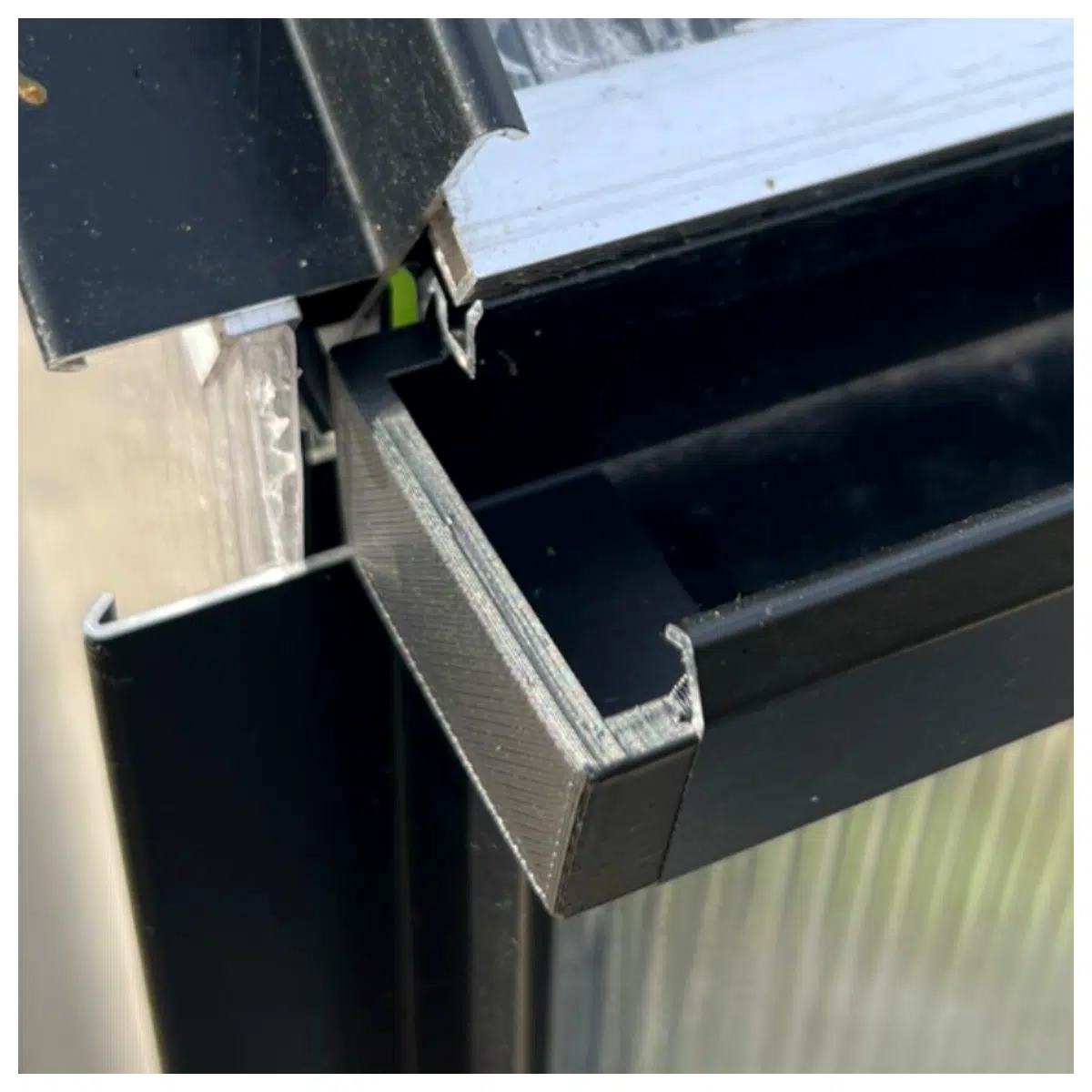 OBI Greenhouse Rain Tray End Cap Water Collection Planter Irrigation Garden Accessories Leak Prevention