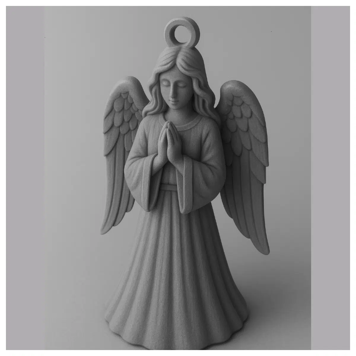 Praying Christmas Angel Figurine Christmas Decoration Religious Ornament Festive Gift Christmas Accessory