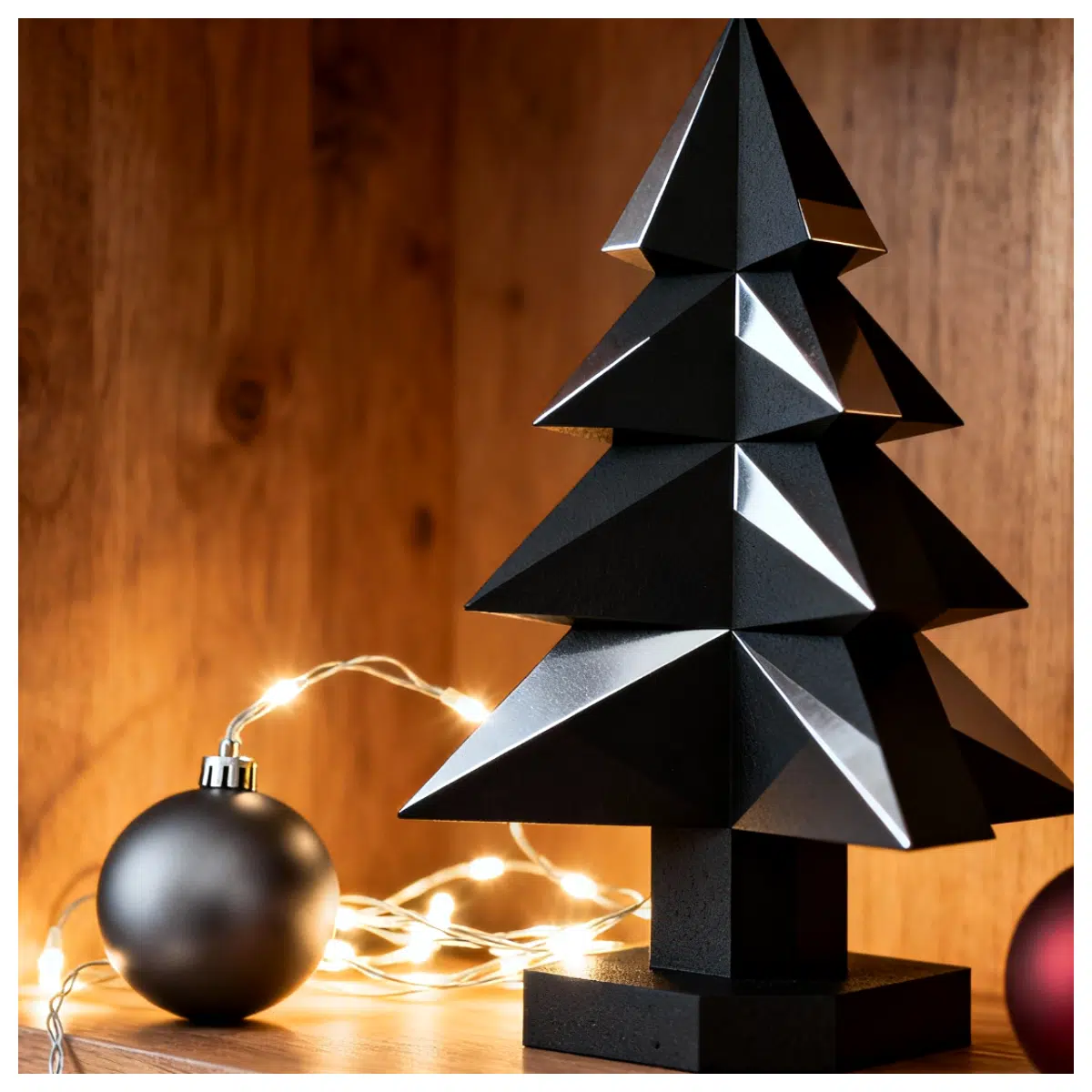 Modern Geometric Christmas Tree UnDecorated Minimalist Christmas Decoration Geometric Tree Display Festive Decor