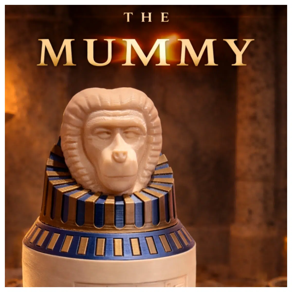 Canopic Jar Baboon Toy Mummy Doll Prop Infant Playtime Simulation Pet Role Play Educational Toys