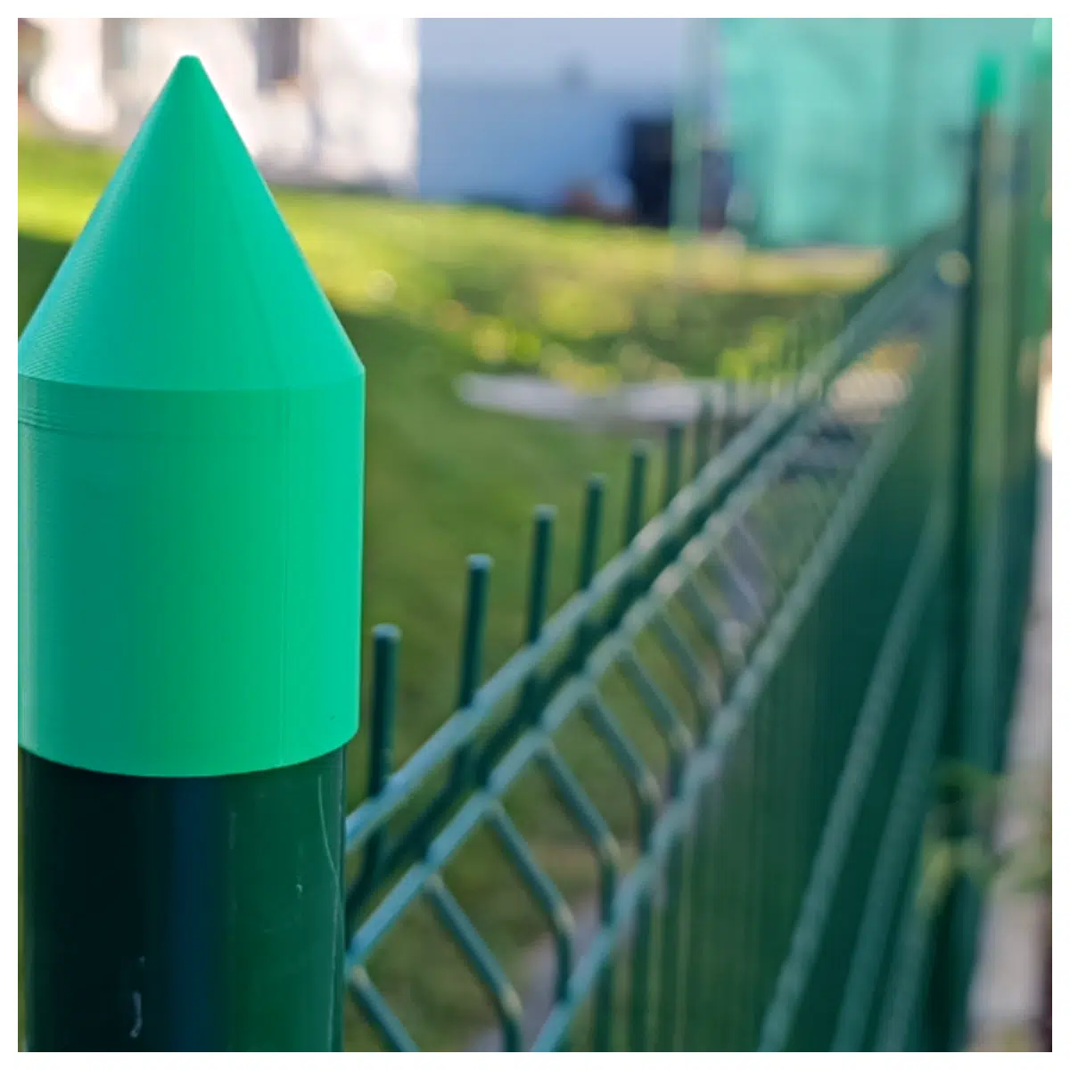 Fence Post Cap Pointed Top Rain Protection Cover Guard Fence Post Cover Sun Shade Accessory Fence Parts