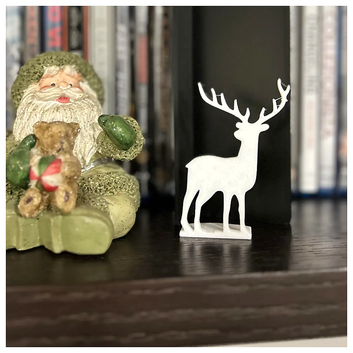 Santa Deer Toy Christmas Decoration Deer Model Festive Gift Christmas Accessories