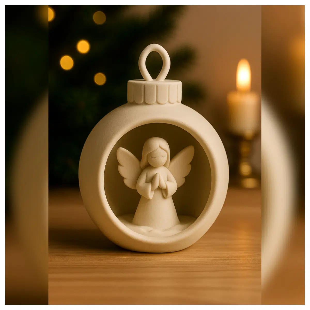 Heaven s Angel Christmas Ornament Festive Holiday Gift Christmas Decoration Ball Angel Theme New Year Present