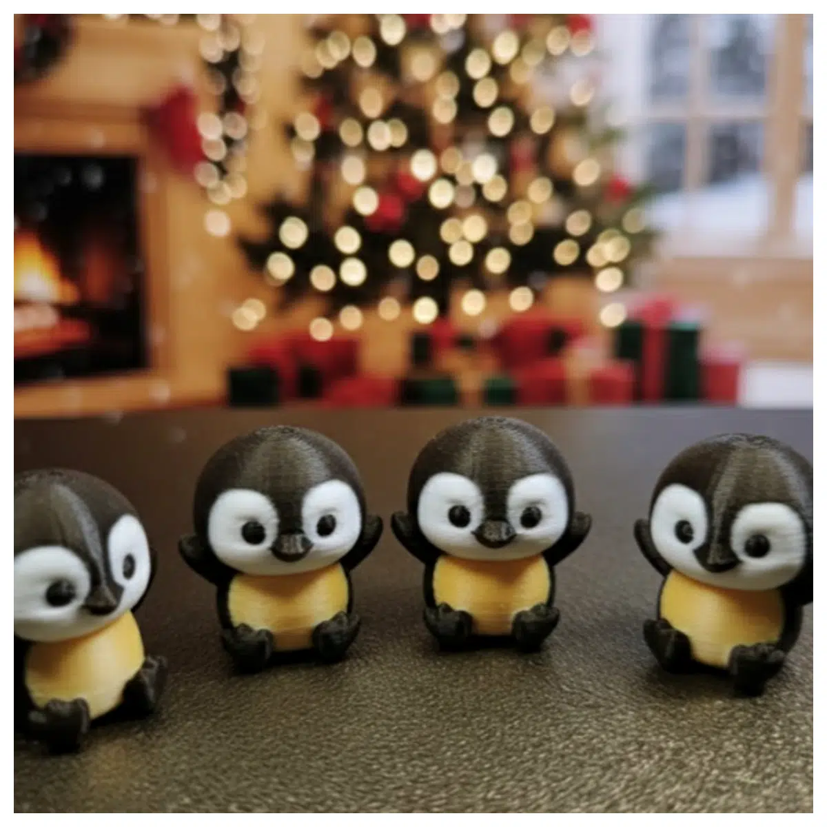 Quick Christmas Penguin Printer Christmas Cards Print Templates Fast Printing Christmas Gifts