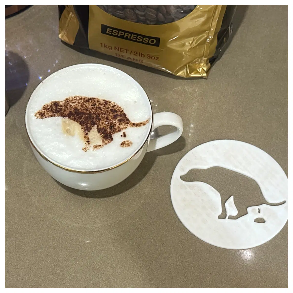 Cute Pooch Coffee Template Cappuccino Chocolate Design Pet Coffee Recipe Dessert Formulation Drink Blend