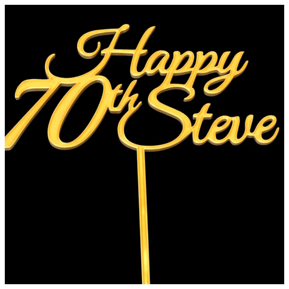 Steve 70th Birthday Cake Decorations Birthday Cake Supplies Cake Toppers Cake Decorating Tools