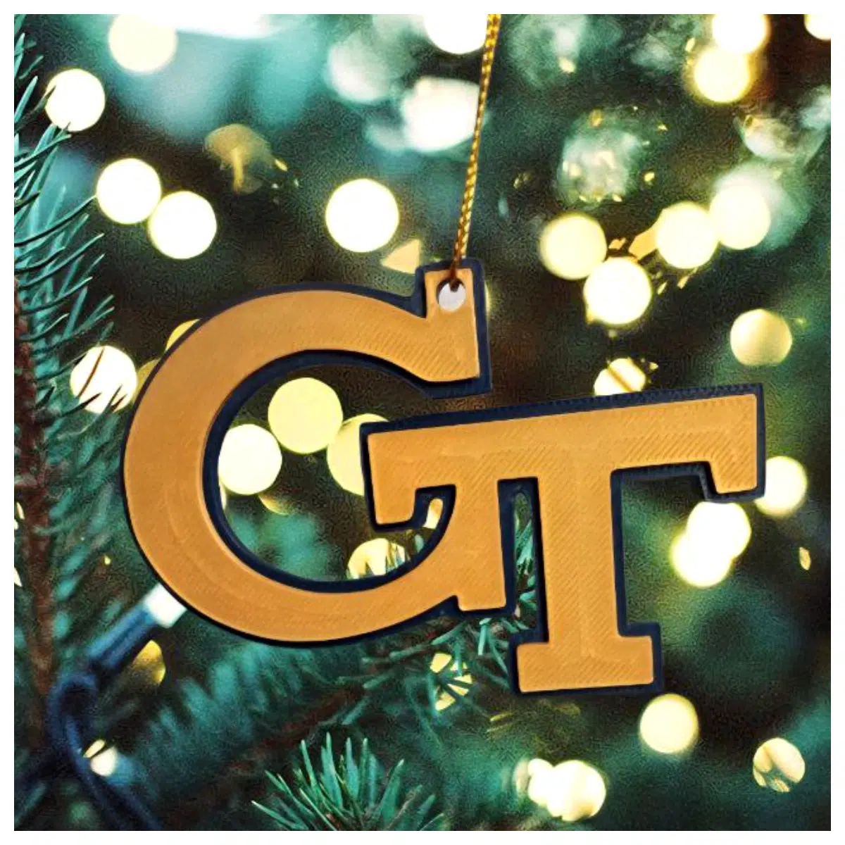 Georgia Tech Yellow Jackets Christmas Ornaments Official Fan Christmas Gifts Holiday Decorations Christmas Decor Georgia Tech