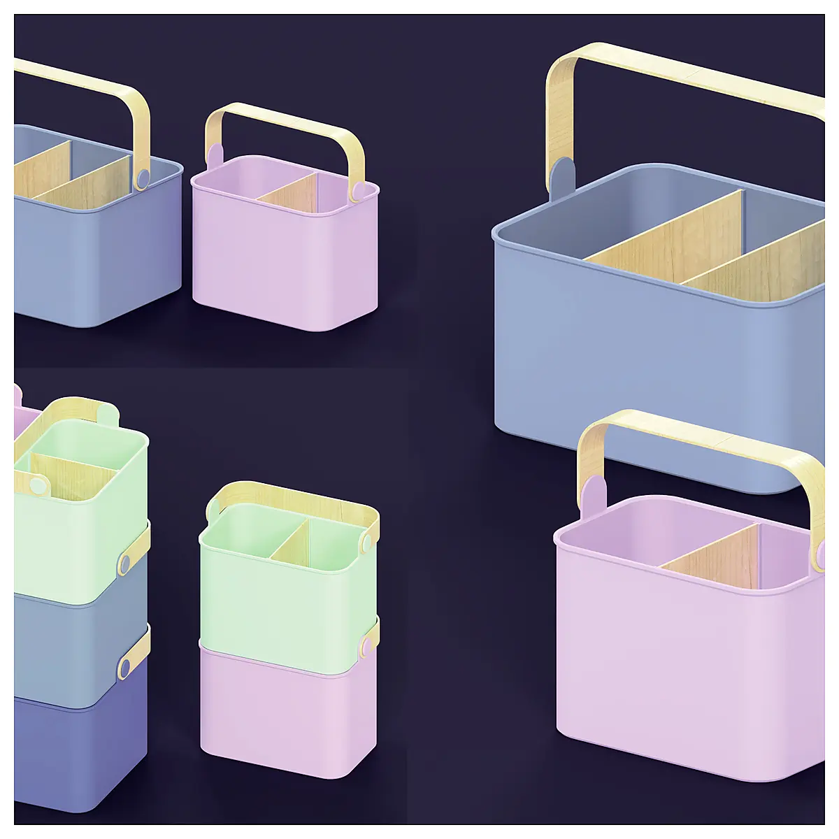 Scandinavian Stackable Storage Baskets Organizer Bins Home Storage Solutions Multi Purpose Baskets