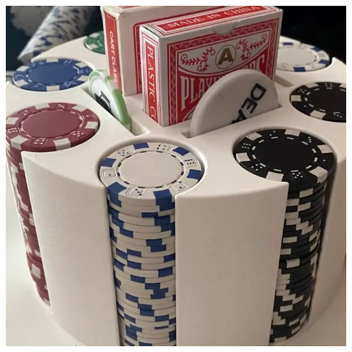Poker Stand Poker Chips Holder Organizer Poker Game Accessories Poker Case Replacement Parts