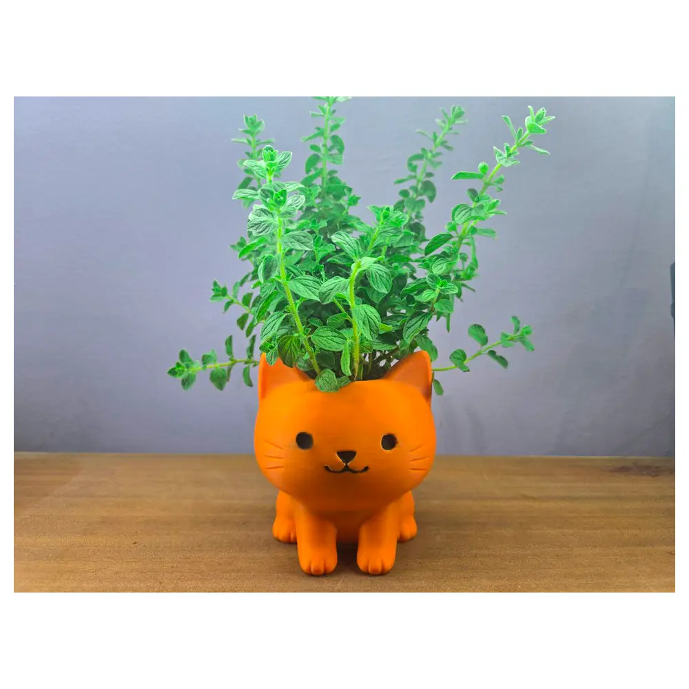 Cute Cat Flower Pot Ceramic Vase Pet Decoration Floral Art Creative Home Planter Succulents