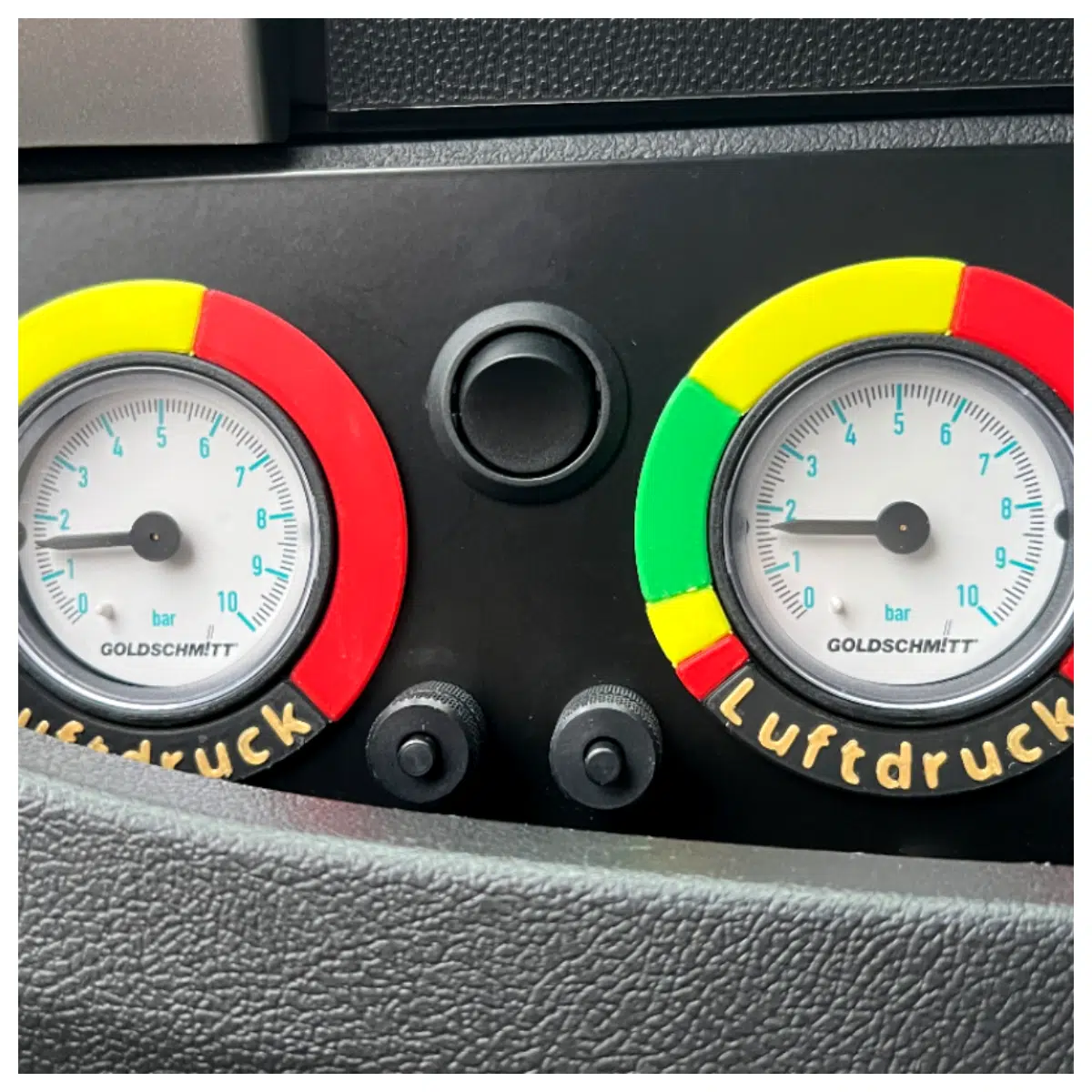 RV Air Suspension Pressure Gauge Ring Measure Tire Pressure Trailer Air Suspension Maintenance Air Ride Parts Camper Accessories