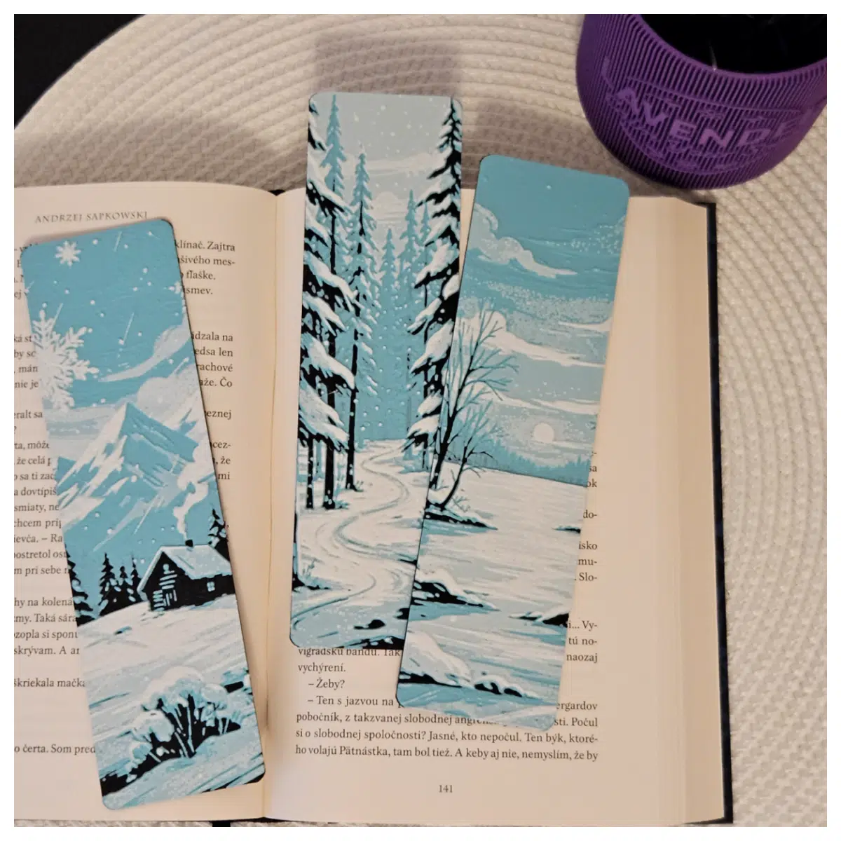 Winter Serene Bookmark Winter Reading Accessory Book Protection Page Holder Bookmark Collection