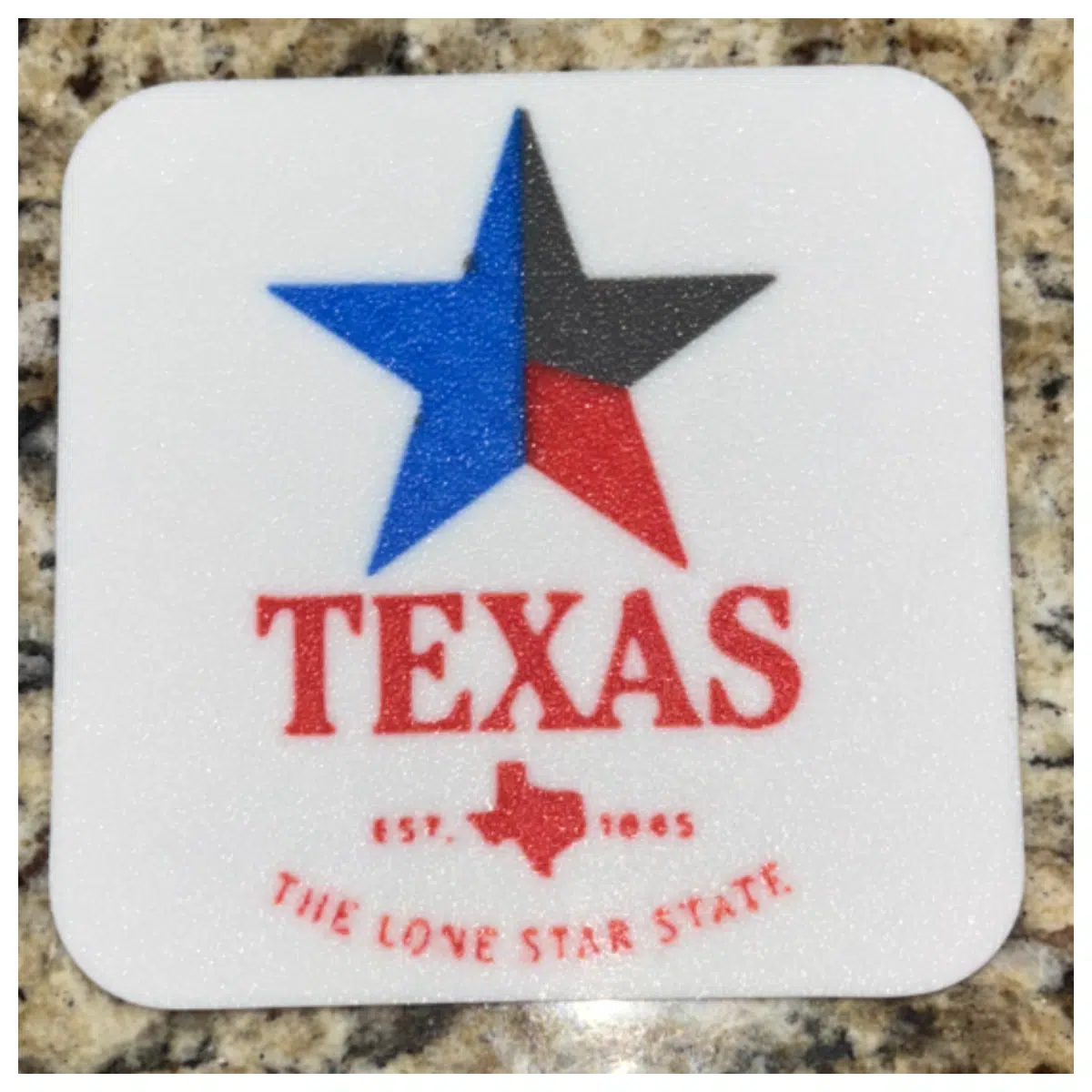 Texas Star Coasters Ceramic Drink Mats Table Decor Non Slip Gift Promotion Wholesale